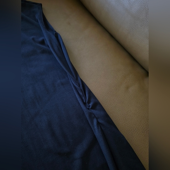 Vuori Pose Midi Tank Dress, Size Small, Black, Ribbed Midi Dress - Picture 9 of 10